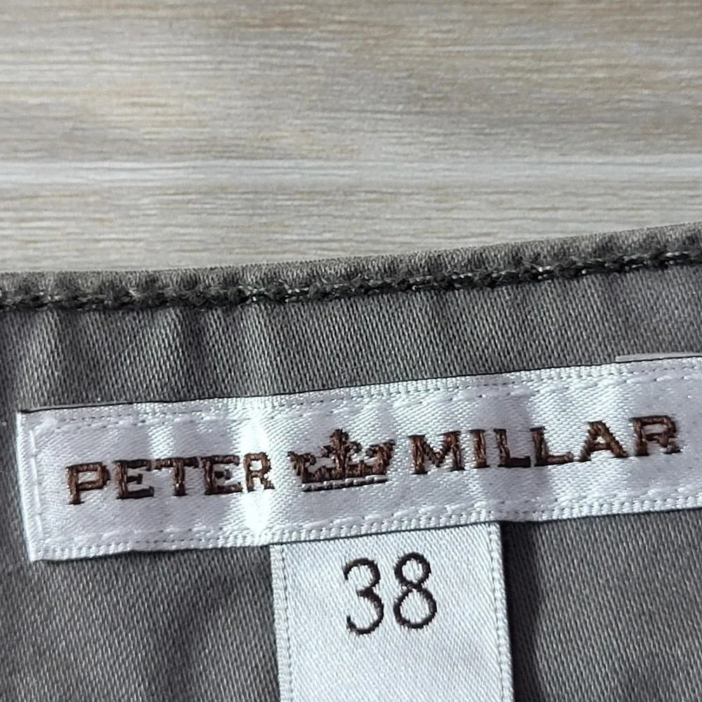 Peter Millar Pants Mens 38x33 Stretch Five Pocket Cotton Sateen Casual Golf